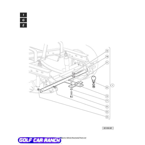 1011522 Trailer Hitch and Ball Kit - 1 7/8''