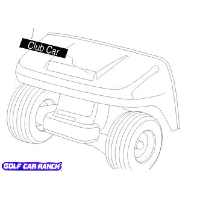 101414802 NAMEPLATE, CLUB CAR CLEAR