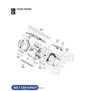 1016431 HEAD ASSY FE290 CYLINDER GAS - CC