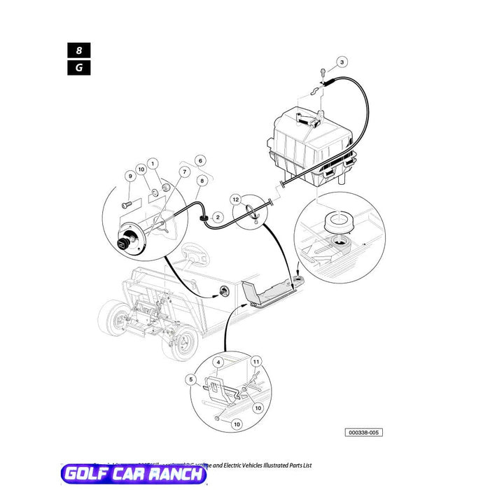 101926802 ASM, CHOKE CABLE-STR CLUB CAR