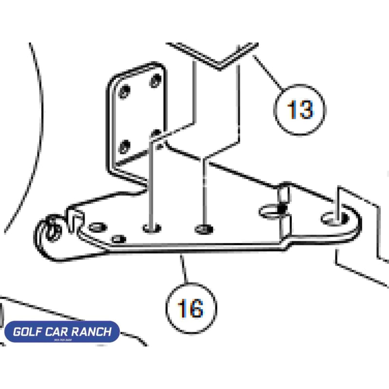 101929401 BRACKET RIGHT HAND CLUB CAR REPAIR PART