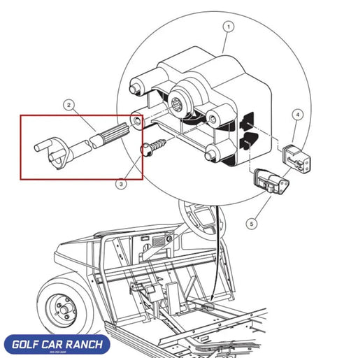 BAR DRIVE -CAST - 102101001 CLUB CAR REPAIR PART