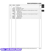 103886201 CLUB CAR BUSHING POLY 4-LINK XRT - BUSHING