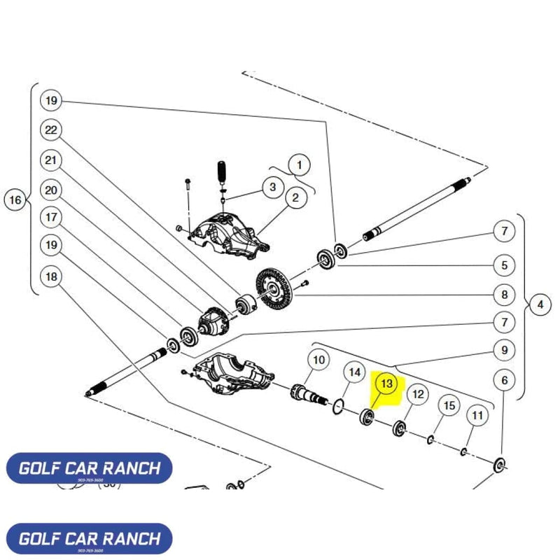 BEARING NEEDLE DRAWN SHELL - 102464101 CLUB CAR CA/XRT REPAIR PART