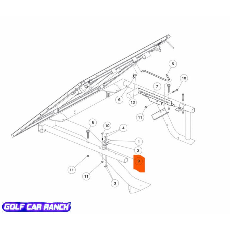 102493801 BRKT, LATCH, BED