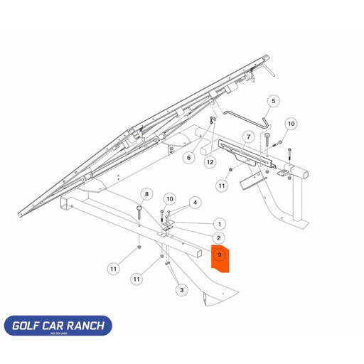 102493801 BRKT LATCH BED XRT - BODY