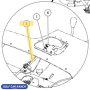 CABLE TRANSMISSION SHIFT AWD - 102495801 CLUB CAR CA/XRT REPAIR PART