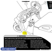 102519301 DECAL WARNING OCCUPANT DECAL - CC