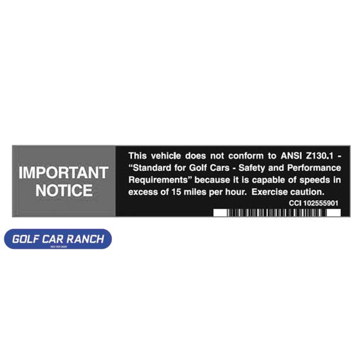 102555901 DECAL PRIVATE SPEED PREC DECAL - CC