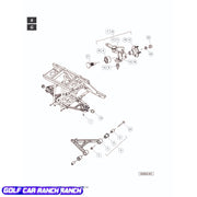 SLEEVE A-ARM FRONT 103145801 CLUB CAR CA/XRT REPAIR PART