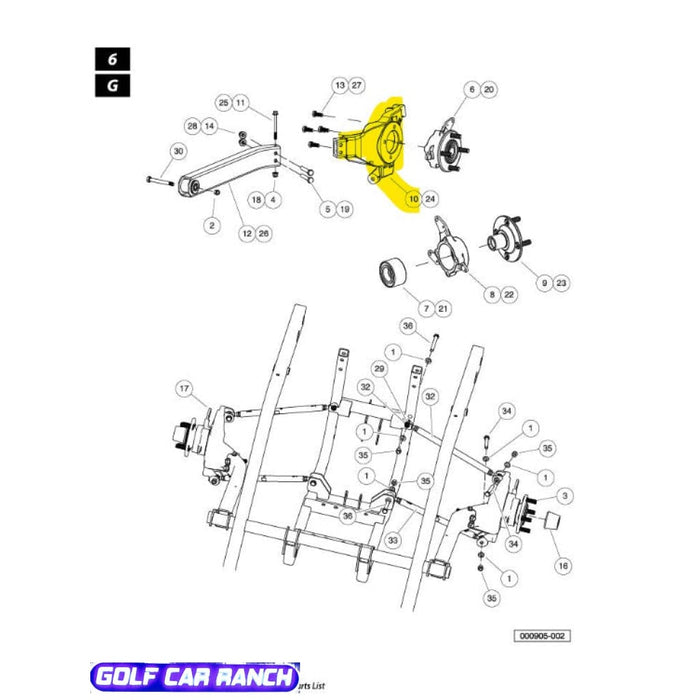 103146101 ANCHOR, TRAILING ARM, RH