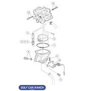 103201601 CARBURETOR HONDAGX620 SEAL SHAFT CLUB CAR CA/XRT REPAIR PART