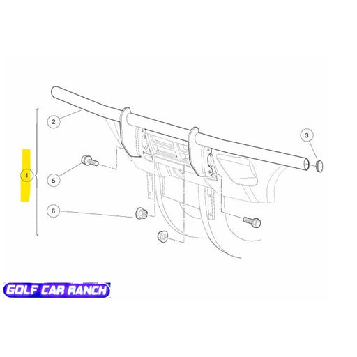 Club Car Carryall 1500/1700 and XRT 1500 Tube Bumper Kit ACCESSORY