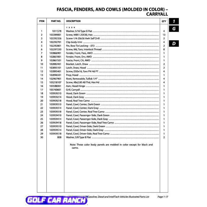 103588001 ASM, HOOD HINGE - XRT/CA-15^