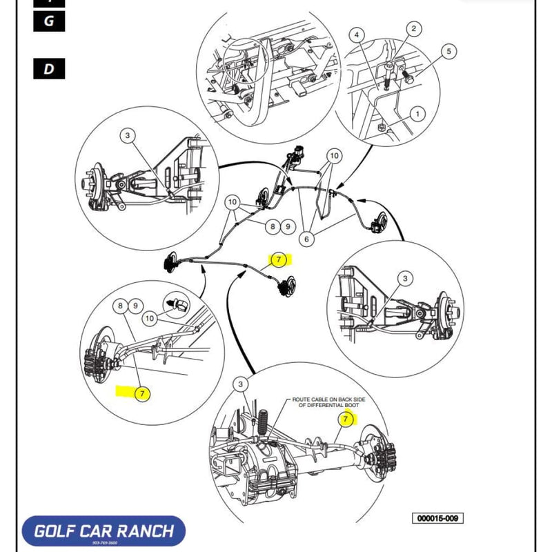 103967301 ASM BRAKE LINE REAR AWD BRAKES CC