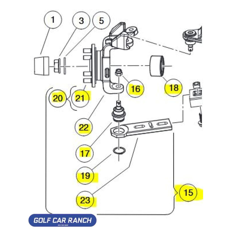 103980901 ASM UPRIGHT AWD CASTER LH XRT - SUSPENSION