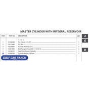 Master Cylinder 7/8 Bore - 103987001 CLUB CAR REPAIR PART