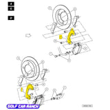 103993801 Club Car Brake Caliper Bracket SC10