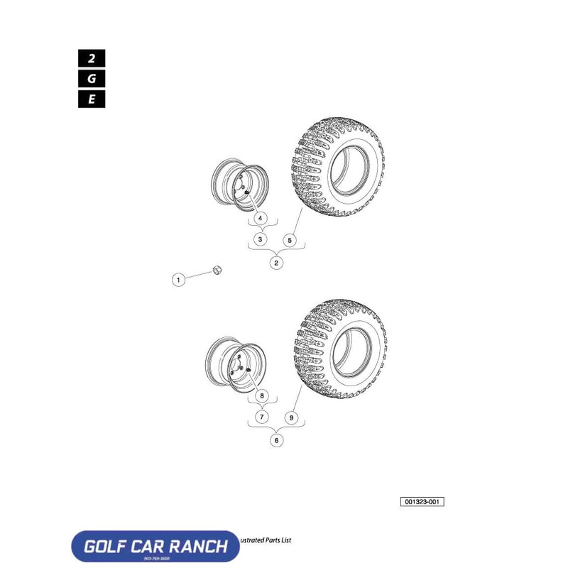 105079801 TIRE OFFROAD 22X10-10 6PL 10’’ TIRE - CC