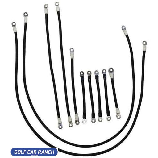 1258 1975-Up EZGO PDS-DCS - 600v 4-Gauge Heavy-Duty Weld Cable Set BATTERY CABLES