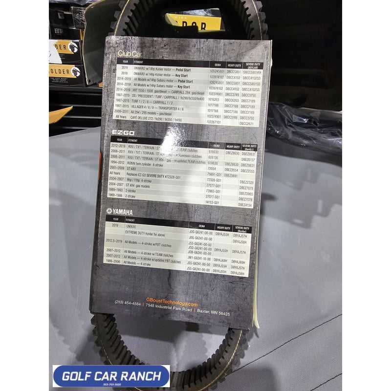 17-006 Club Car DS / Precedent G-Boost Drive Belt (Years 1997-2013) DRIVE BELT