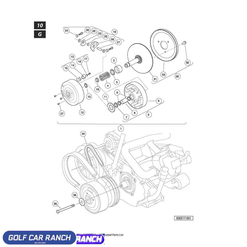 DRIVE CLUTCH BUTTON KIT - 1014453 CLUB CAR REPAIR PART
