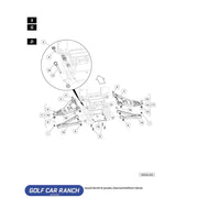 A ARM LOWER MACHINED - 102874501 CLUB CAR CA/XRT REPAIR PART