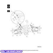 BOLT FLG M12 X 1.75 X 70 102616301 CLUB CAR CA/XRT