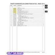 103256501 LOWER A-ARM BUSHING CLUB CAR XRT - BUSHING