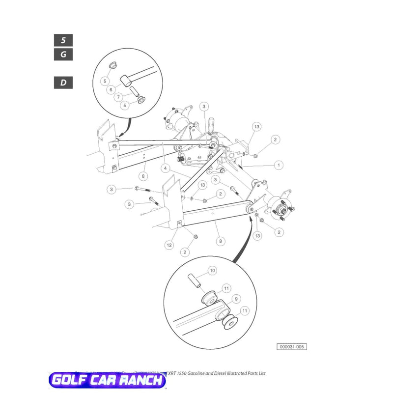102408401 UPPER A-ARM BUSHING XRT - BUSHING