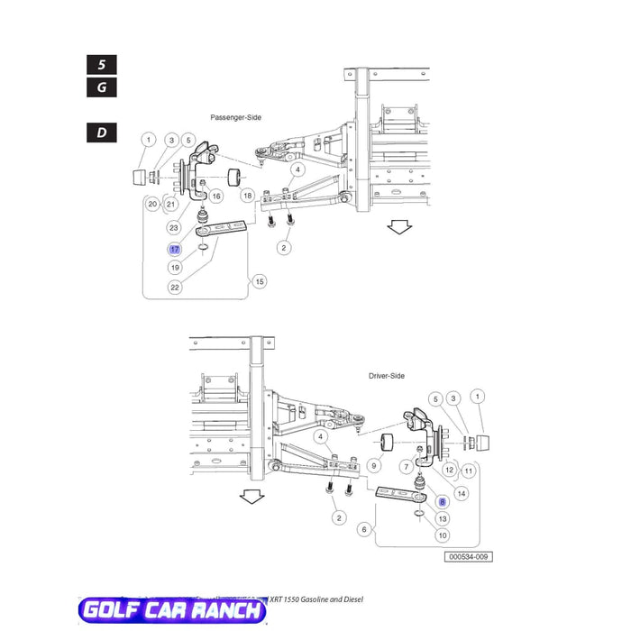 102361901 Club Car BALL JOINT