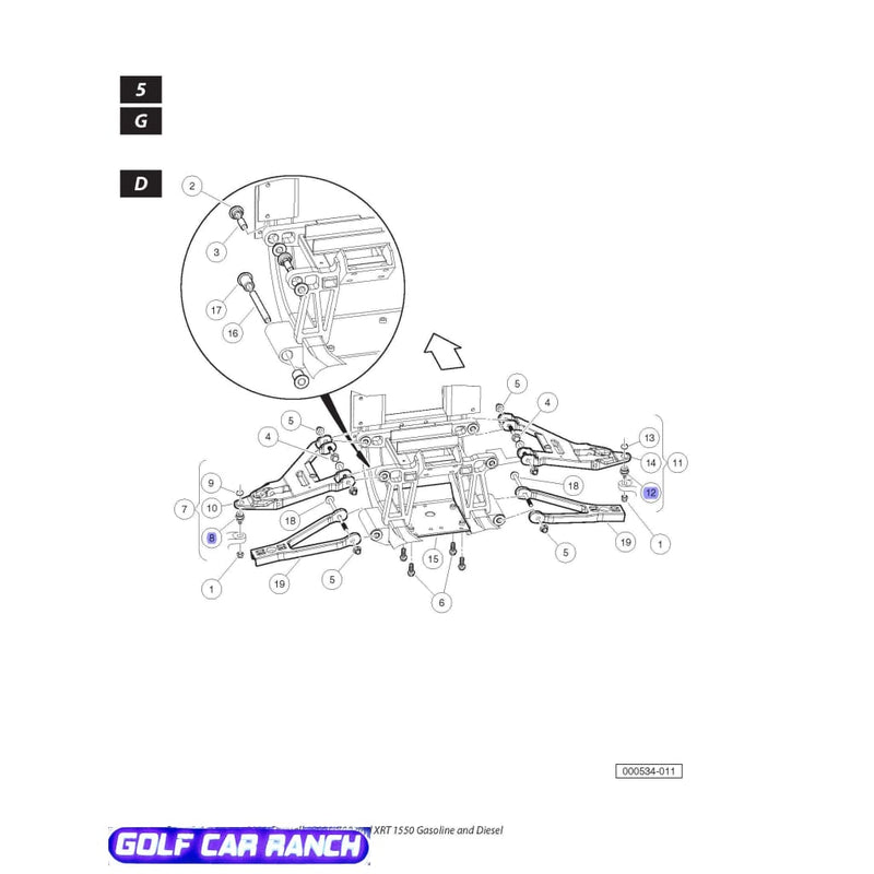 102408401 UPPER A-ARM BUSHING XRT - BUSHING