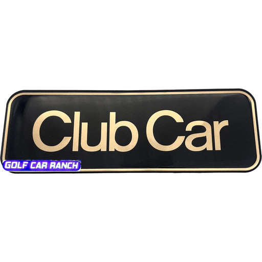 DECAL NAMEPLATE CC GOLD SKU: 47605590001 - CLUB CAR REPAIR PART