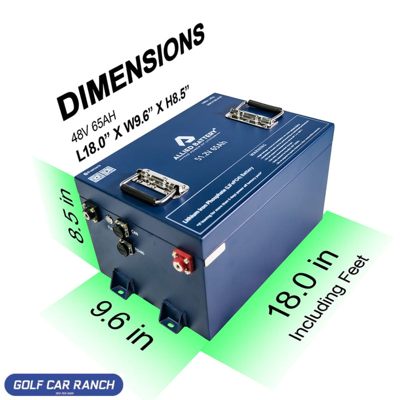 Lithium Golf Cart Battery Allied 48V 65AH Commercial Golf Cart Battery Set LITHIUM BATTERY
