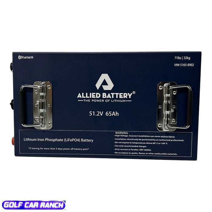 Lithium Golf Cart Battery Allied 48V 65AH Commercial Golf Cart Battery Set