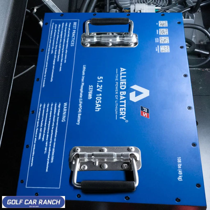 Allied RS Club Car DS Commercial 48V Lithium LiFePO4 Battery Package 105AH - Golf and UTV - AFM REPAIR PART