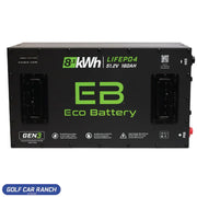 Lithium Ion 51V 160Ah Club Car Precedent Tempo Onward (09+) Bundle - 48 VOLT LITHIUM BATTERY