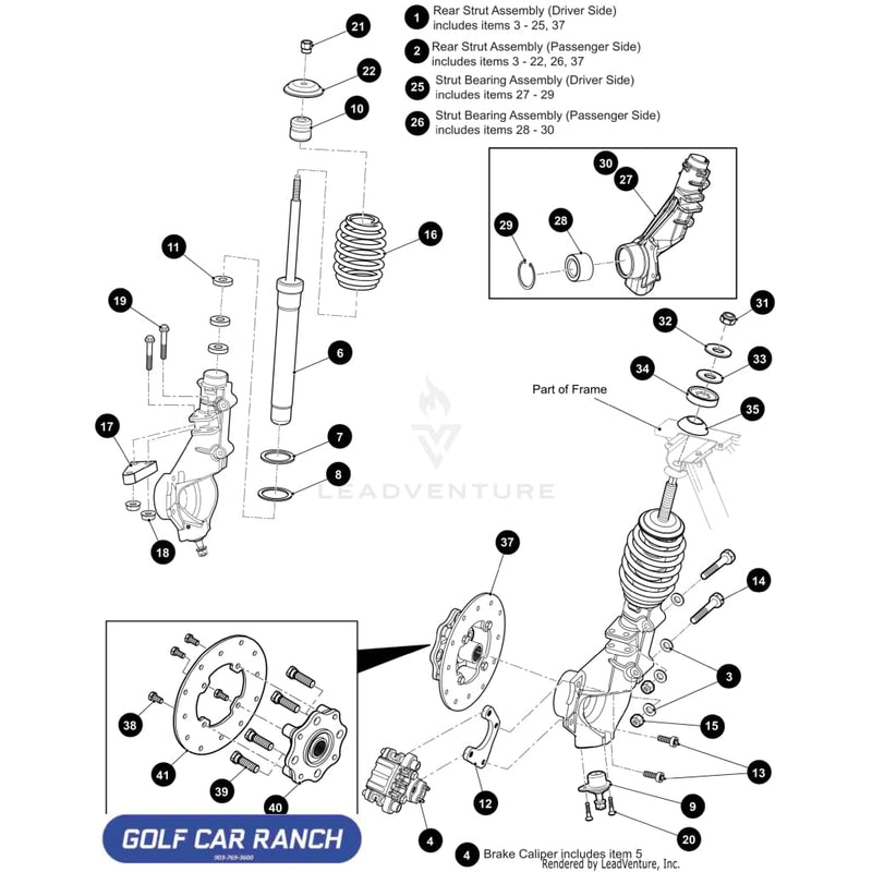 Wildwood Organic Brake Pad - 633875 EZ-GO REPAIR PART