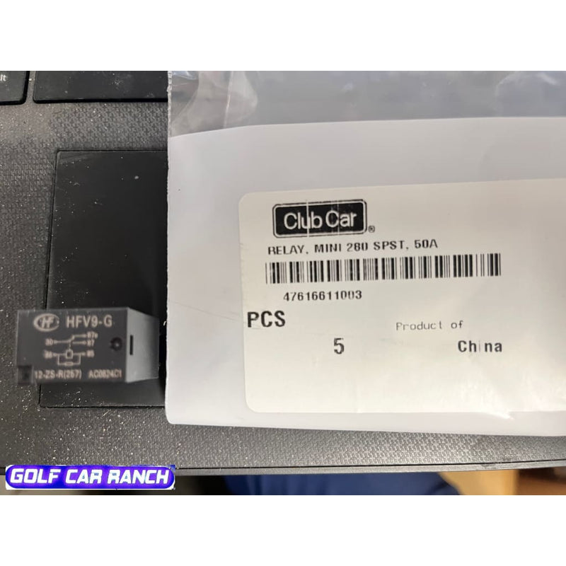 47616611003 RELAIS DE VOITURE DE CLUB, MINI 280 SPST, 50A 