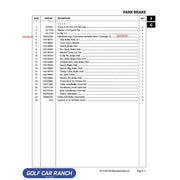 ASM BRAKE PARK OVERCENTER - 103792101 CLUB CAR CA/XRT REPAIR PART