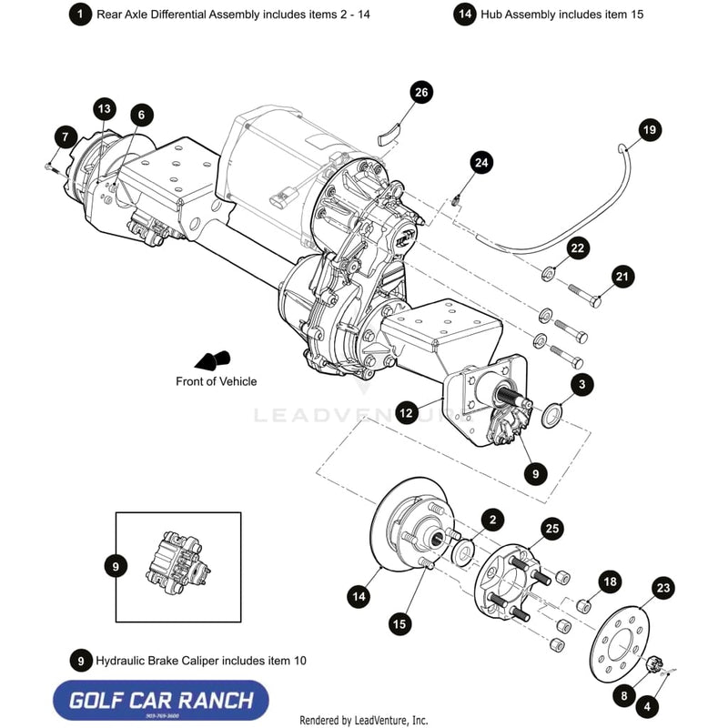 Wildwood Organic Brake Pad - 633875 EZ-GO REPAIR PART