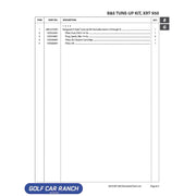 VANGUARD V-TWIN TUNE UP KIT - AM1274301 CLUB CAR CA/XRT REPAIR PART