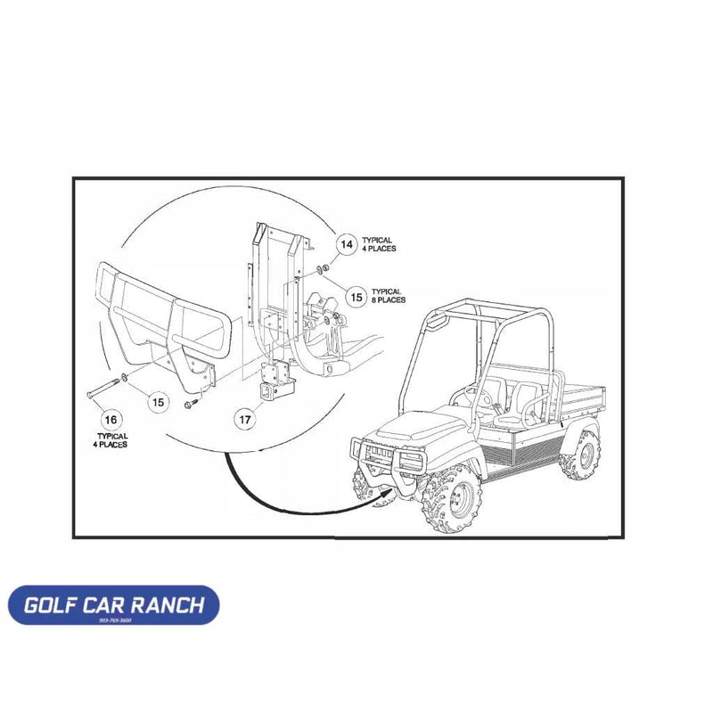 103273901 Front Receiver Hitch Kit XRT ACCESSORY