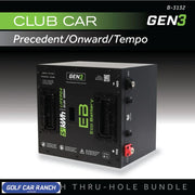 51V 105AH Thru-Hole Battery Bundle / Club Car Precedent/Onward/Tempo B-3132 - LITHIUM BATTERY