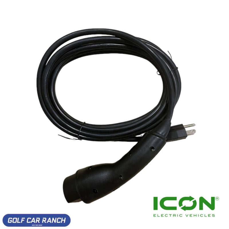CHGR-702-IC ICON EV Golf Cart Charger Power Cord Factory Replacement 120V 12Ft Long AFM REPAIR PART