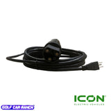 CHGR-702-IC ICON EV Golf Cart Charger Power Cord Factory Replacement 120V 12Ft Long