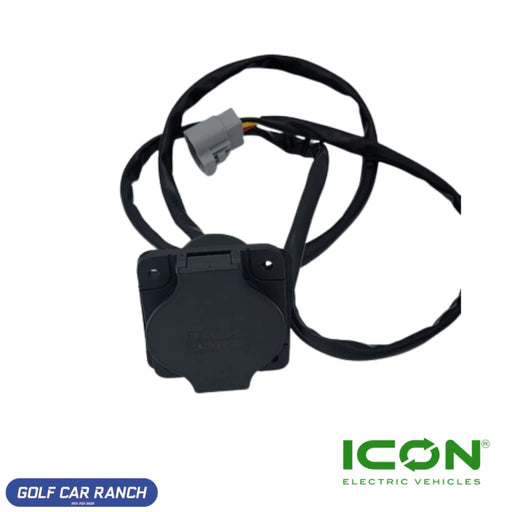 CHGR-704-IC Charger Receptacle for ECO by ICON ICON Commercial ICON-HD and ICON EV Golf Carts CHARGER
