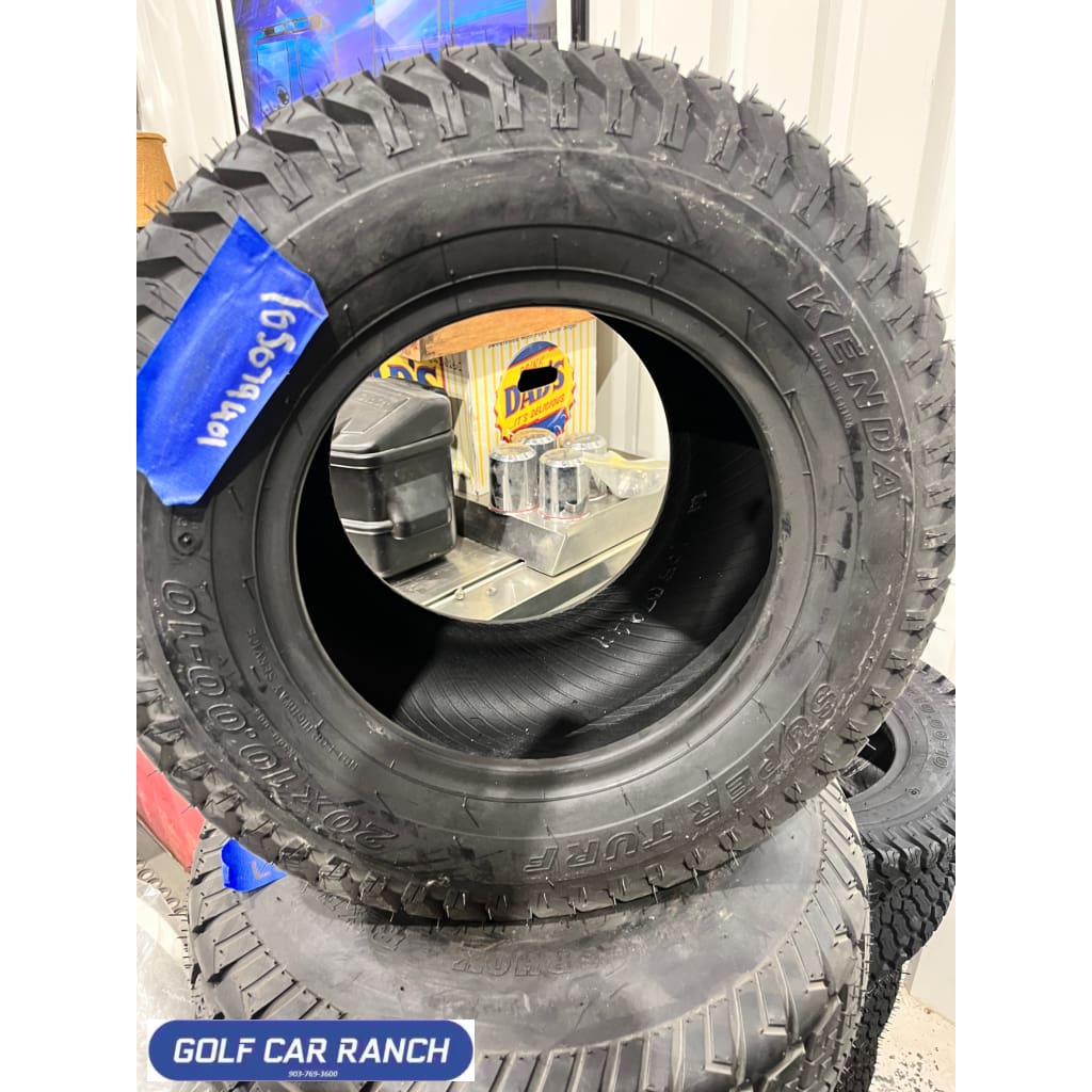 105079401 TIRE, 20X10-10, 6PL SUPERTURF - KENDA — GOLF CAR RANCH