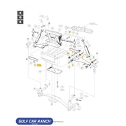 BUSHING URETHANE BLUE - 1016346 CLUB CAR REPAIR PART