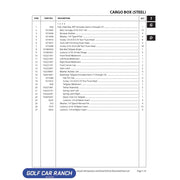 102673201 DECAL CCI TAILGATE -SILVER CLUB CAR REPAIR PART